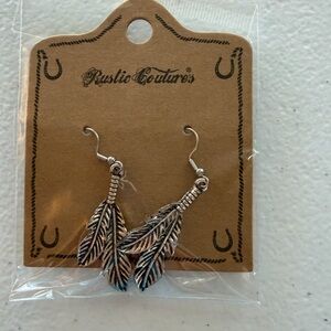 Silver Feather Earrings